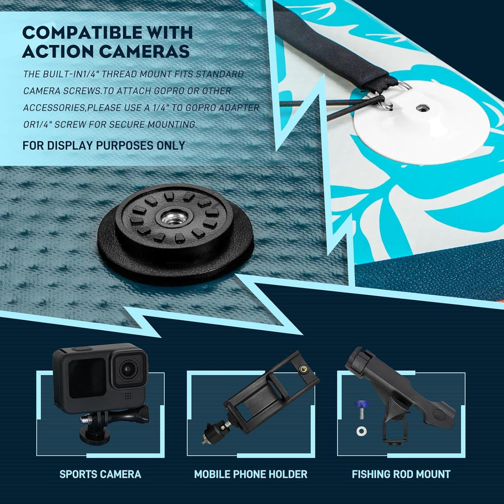 InnoExpo 11' Inflatable Stand Up Paddle Boards with Premium Accessories, Wide Stable SUP Paddle Board Design, Non-Slip Comfort Deck for Youth & Adults